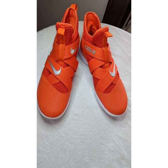 New Mens Nike LeBron Soldier XII TB Basketball Shoes Orange AT3872-805 SIZE 18 main image 8